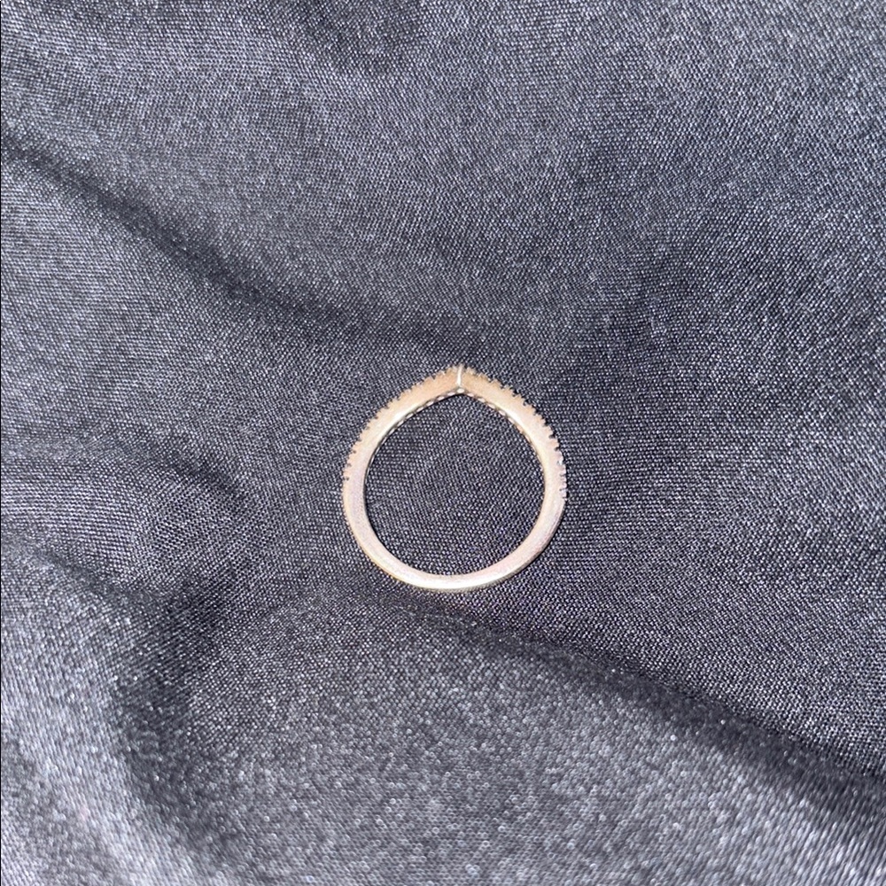 REPPOSTED SINCE CLEANED Pandora Sterling Silver Princess Wishbone Ring Set 7 - Picture 5 of 6